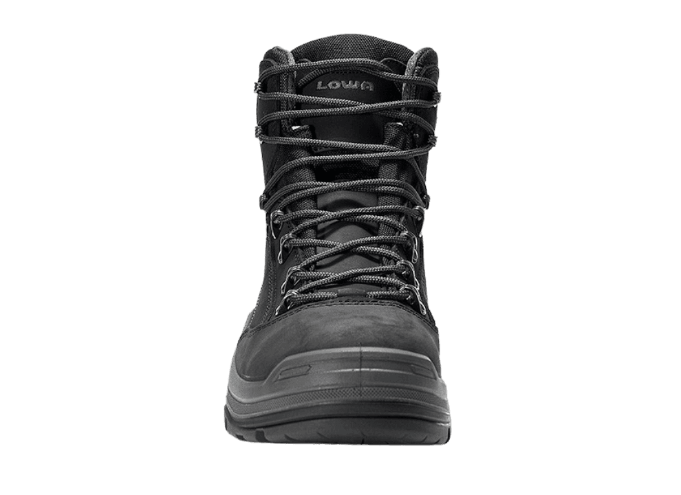 Voor aanzicht LOWA RENEGADE Work GTX black Mid S3 CI