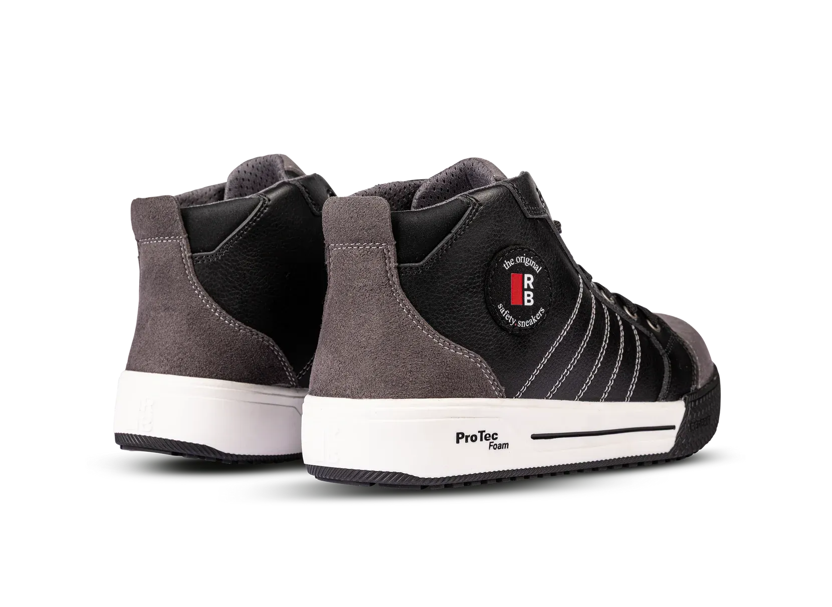 Tylny widok pary butów ochronnych Redbrick Dunk High