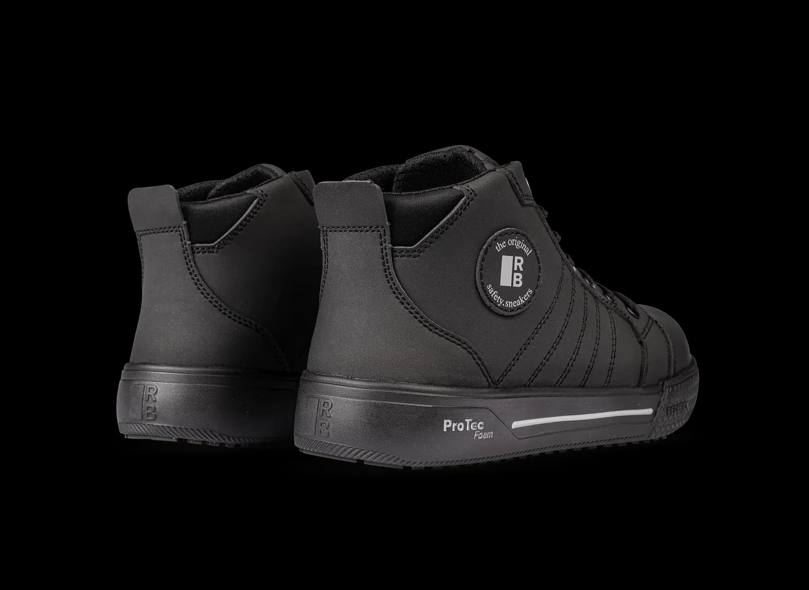 Back view of a pair of Red Brick Beater High