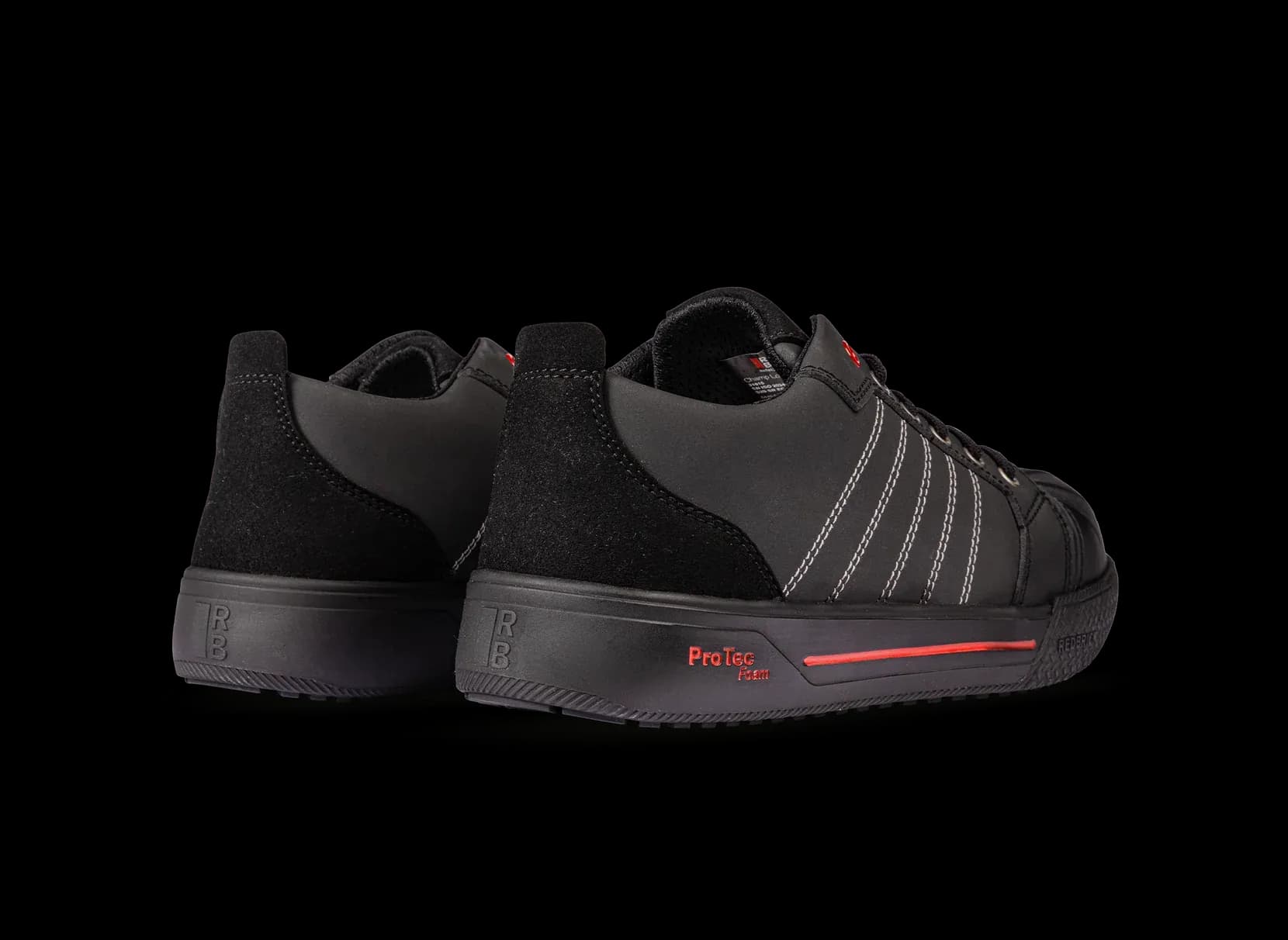 Rear view of a pair of Redbrick Champ Low Safety Sneakers