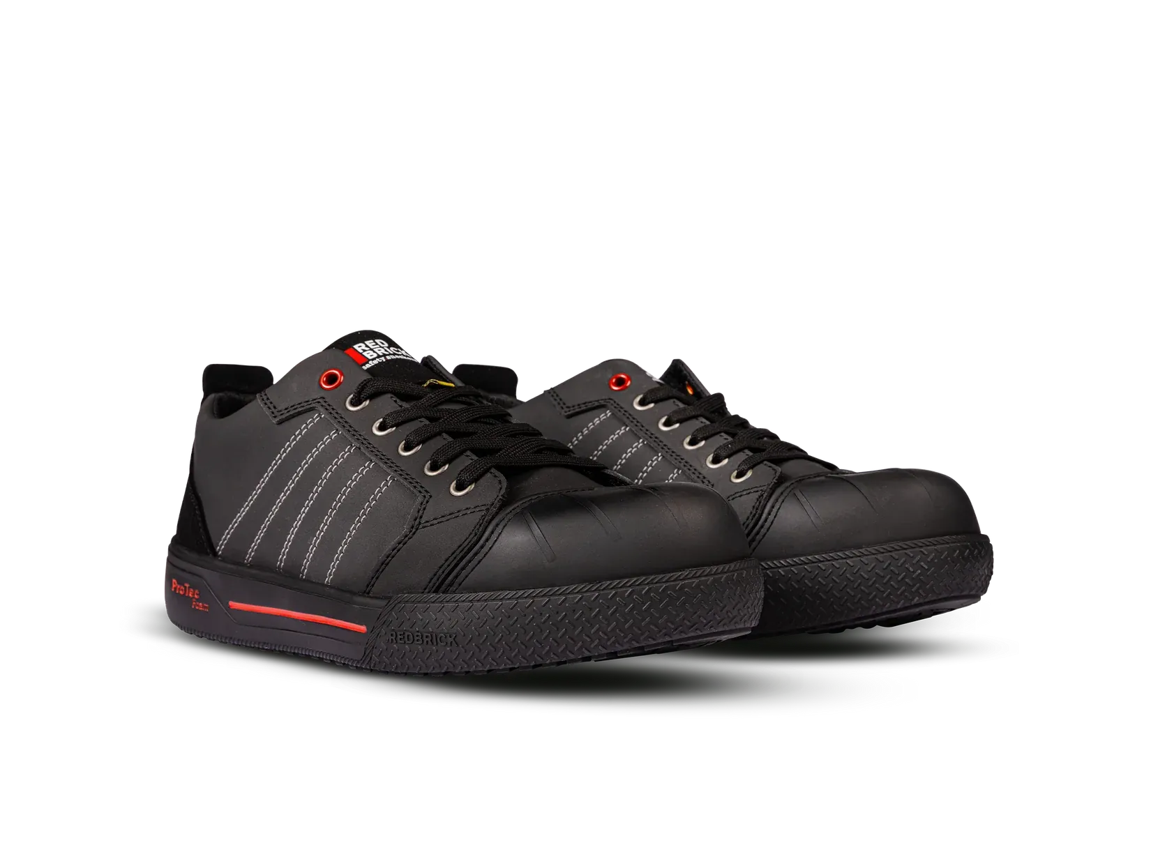 Front view of a pair of Redbrick Champ Low safety sneakers