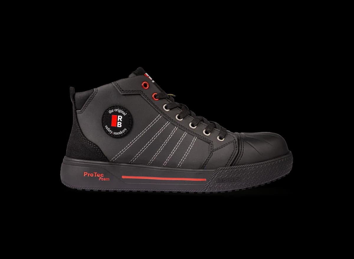 Right side view of Redbrick Champ High work shoe