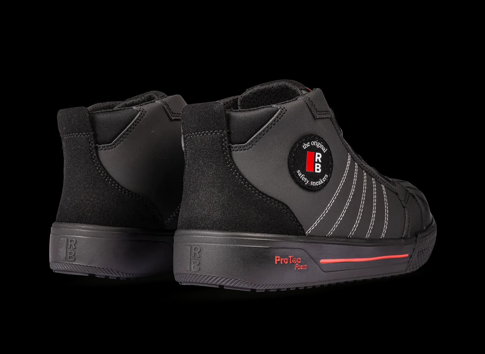 Widok z tyłu pary butów ochronnych Redbrick Sprint