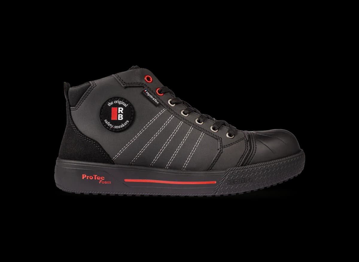 Right side view of Redbrick Splash work shoe