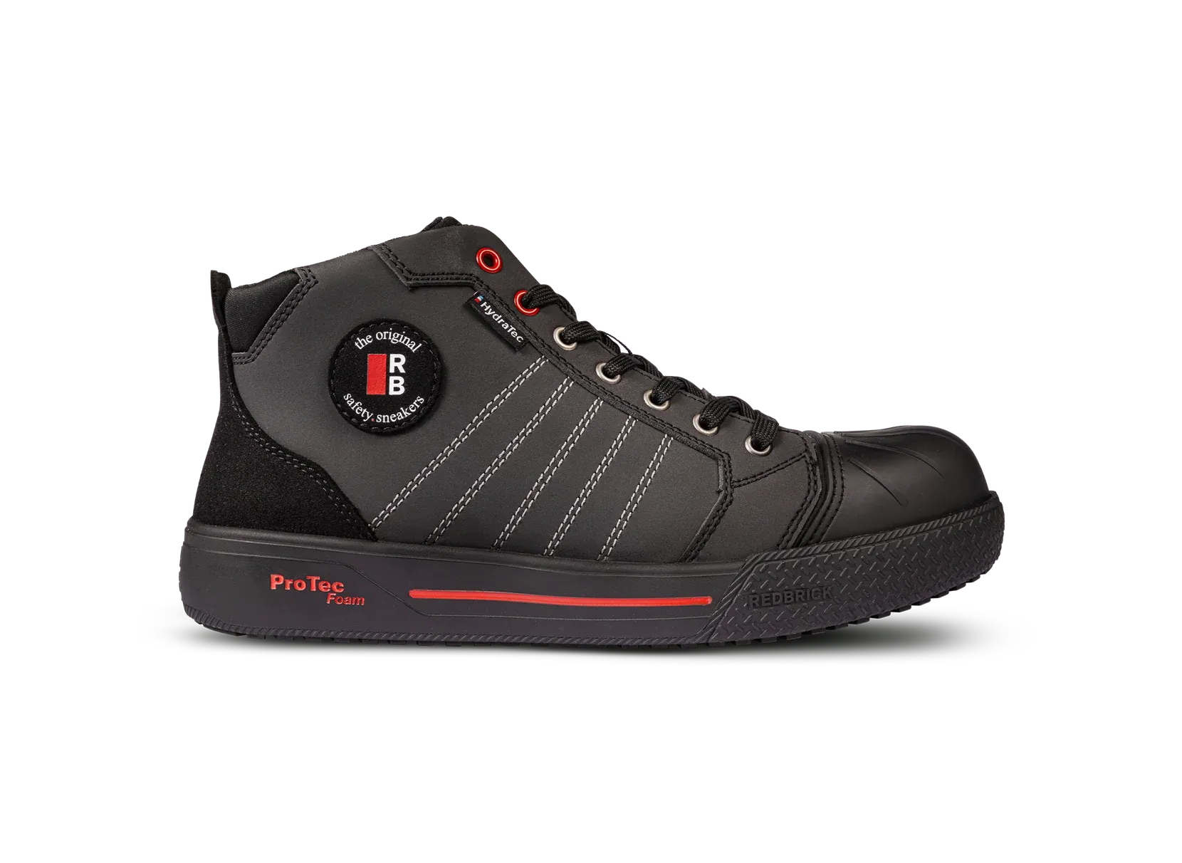 Right side view of Redbrick Splash work shoe
