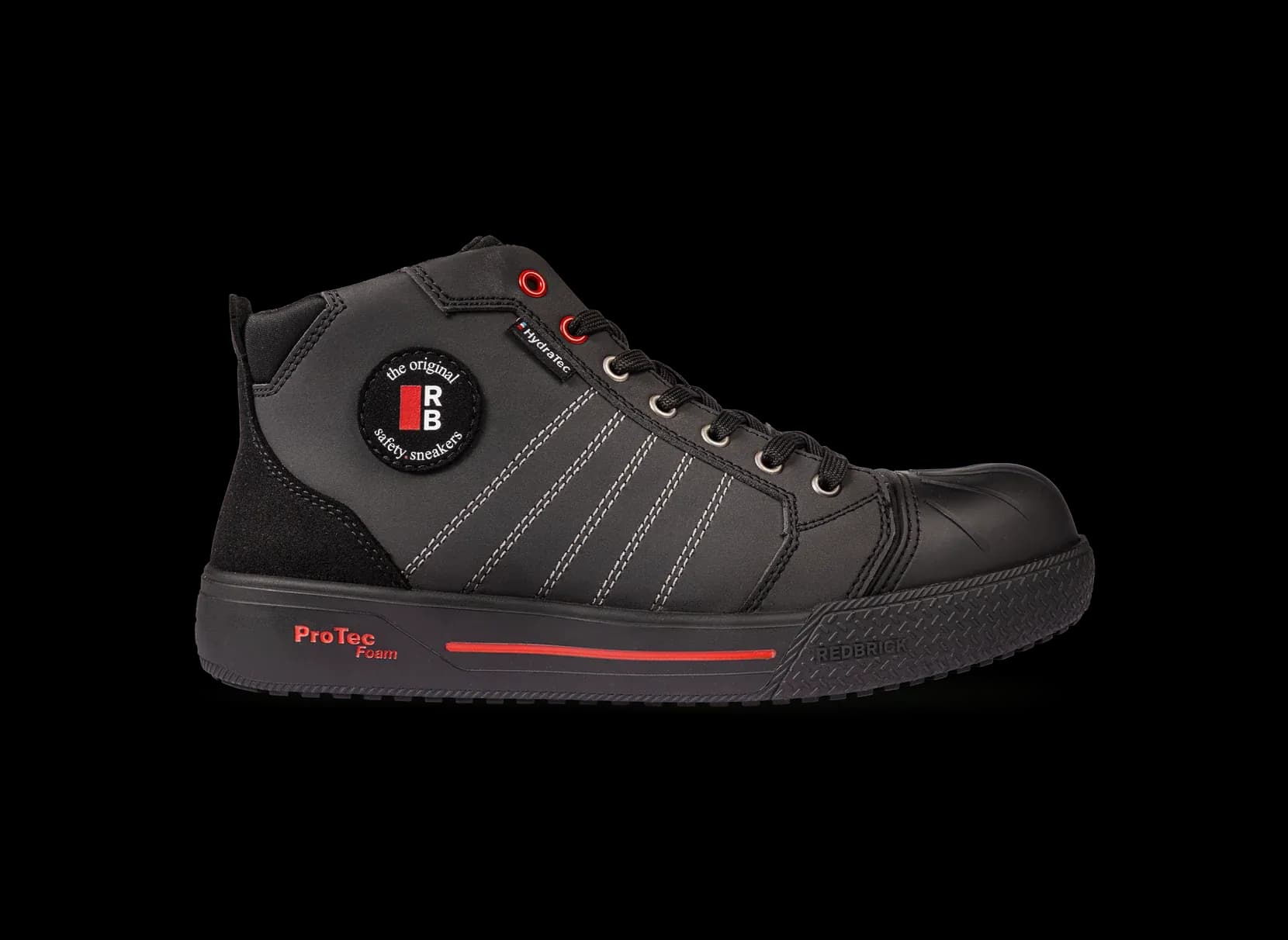 Rechter zijaanzicht Redbrick Splash werkschoen