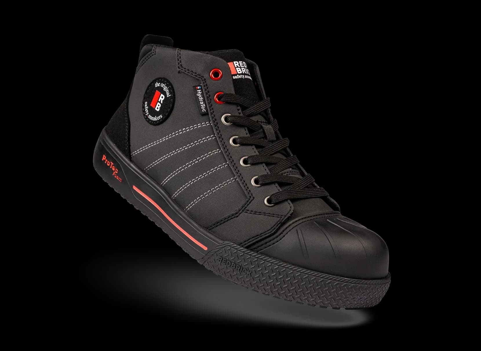 Schwebender Redbrick Splash Arbeitsschuh