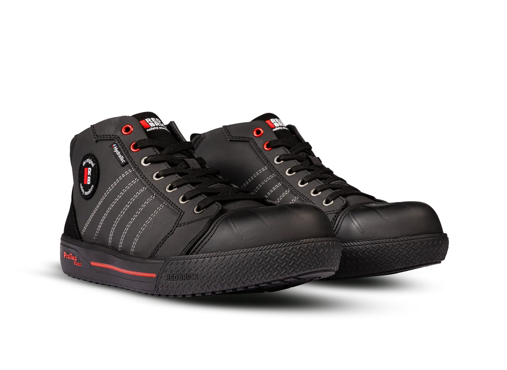 Front view of a pair of Redbrick Splash work shoes