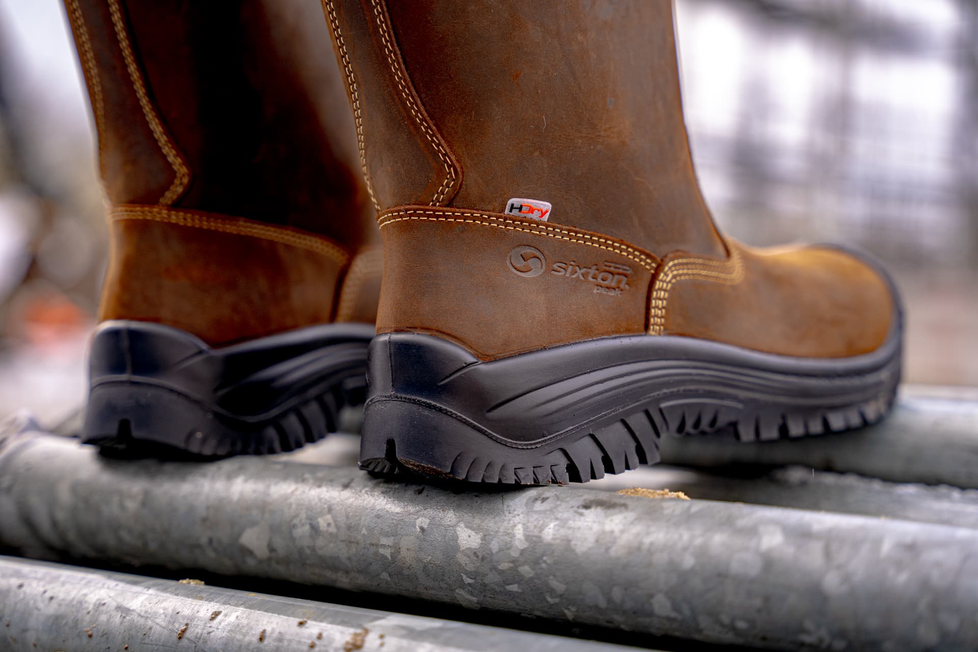 Nahaufnahme Ferse Sixton Montana Arbeitsstiefel