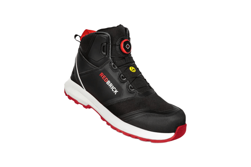 Redbrick Pulse Speed Lace High - Zwart/Rood