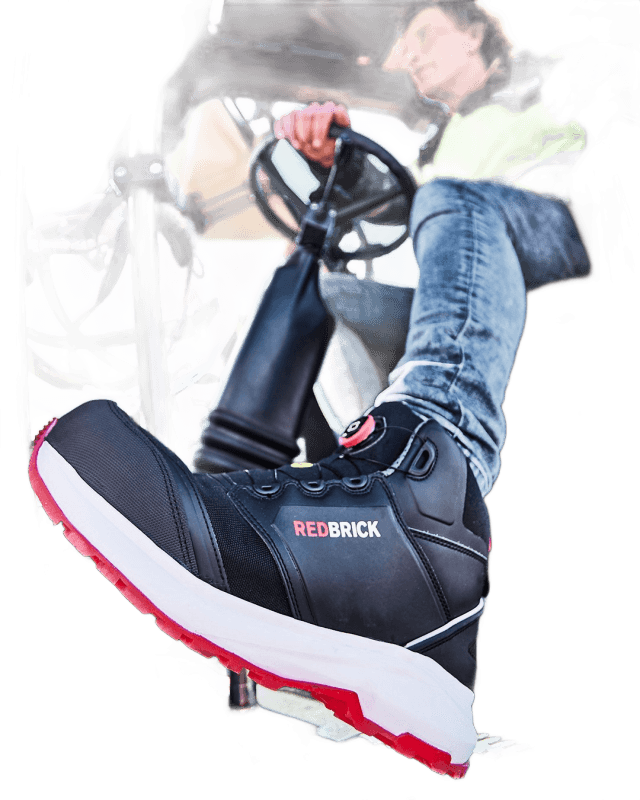 Redbrick Pulse Speed Lace High - Zwart/Rood