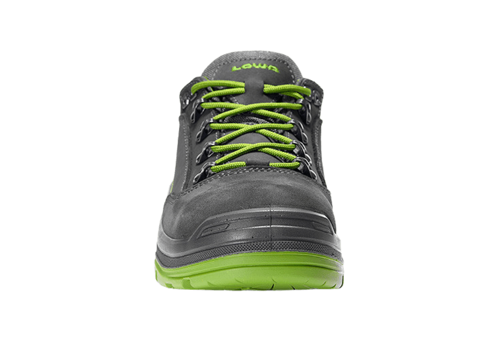 Voor aanzicht LOWA RENEGADE Work GTX green Lo S3 CI
