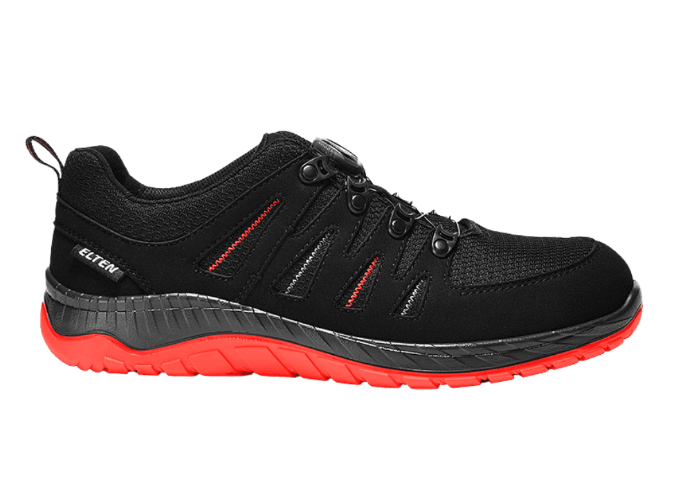 Zij aanzicht MADDOX BOA black-red Low ESD S3S