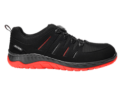 Seitenansicht MADDOX BOA schwarz-rot Low ESD S3S