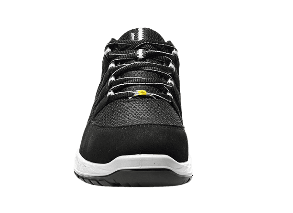 Front view of Elten MADDOX black-grey Low ESD S3S