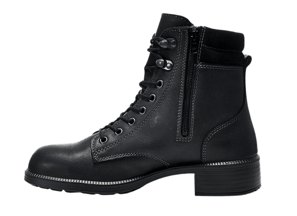 Left view with zipper Elten NIKOLA black Mid ESD S2