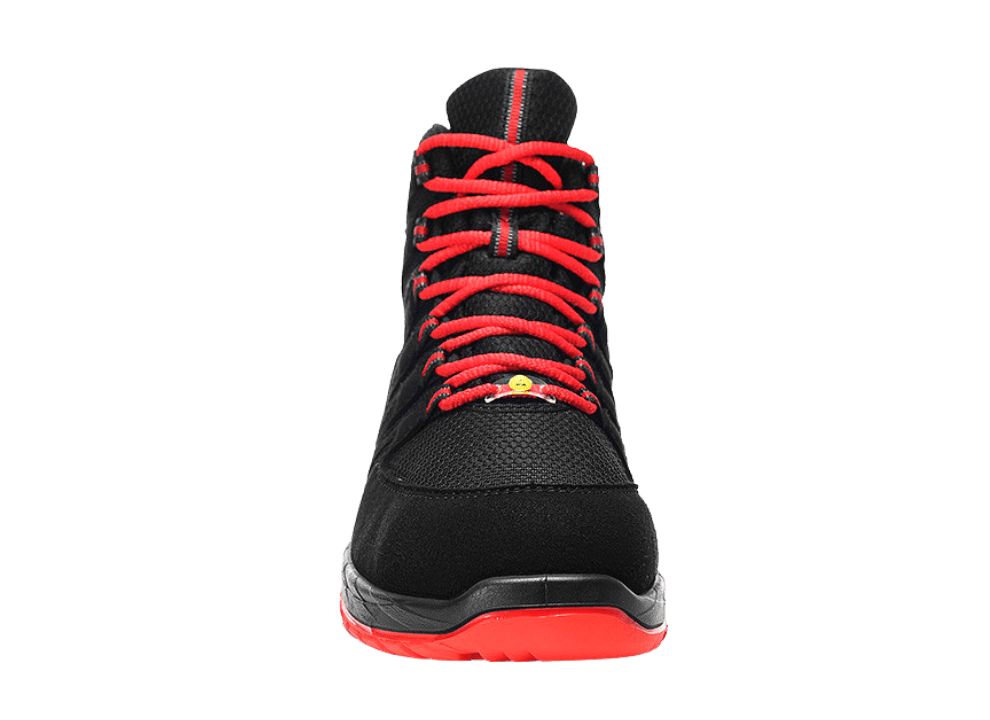 Voor aanzicht Elten MADDOX GTX W black-red Mid ESD S3S CI