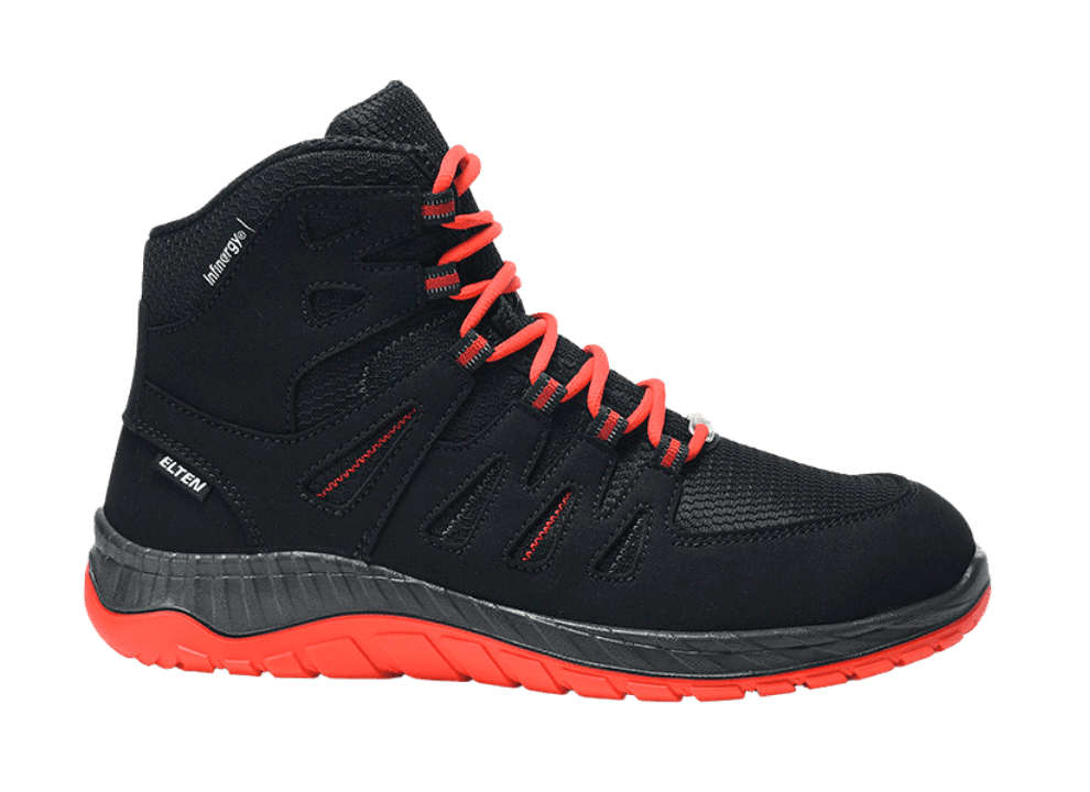 Zij aanzicht Elten MADDOX black-red Mid ESD S3S