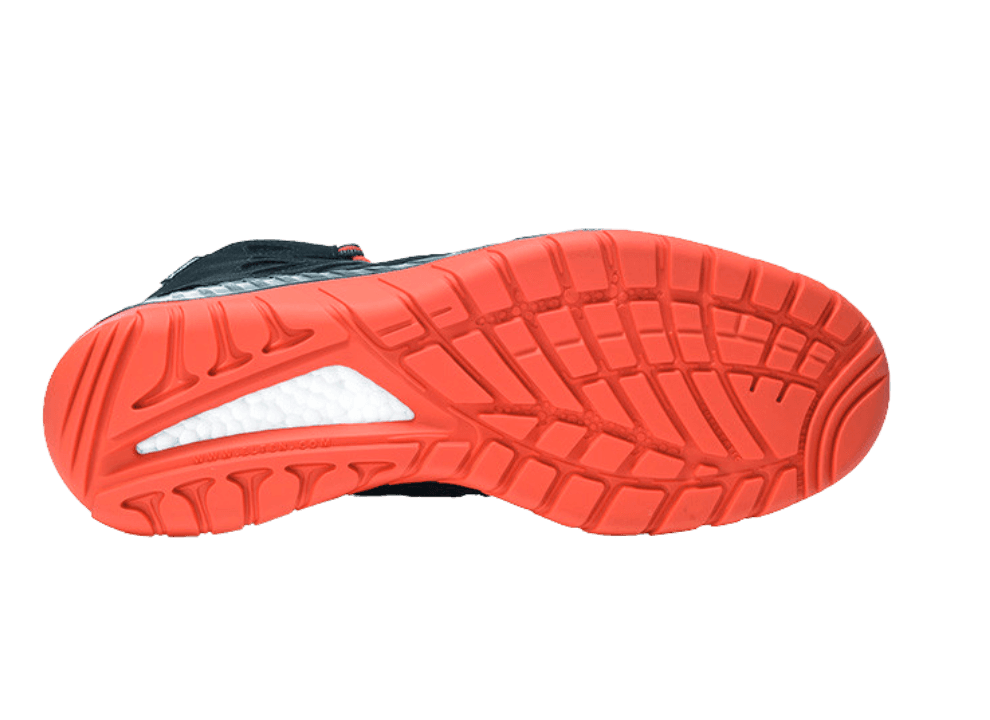 Sole view Elten MADDOX black-red Mid ESD S3S