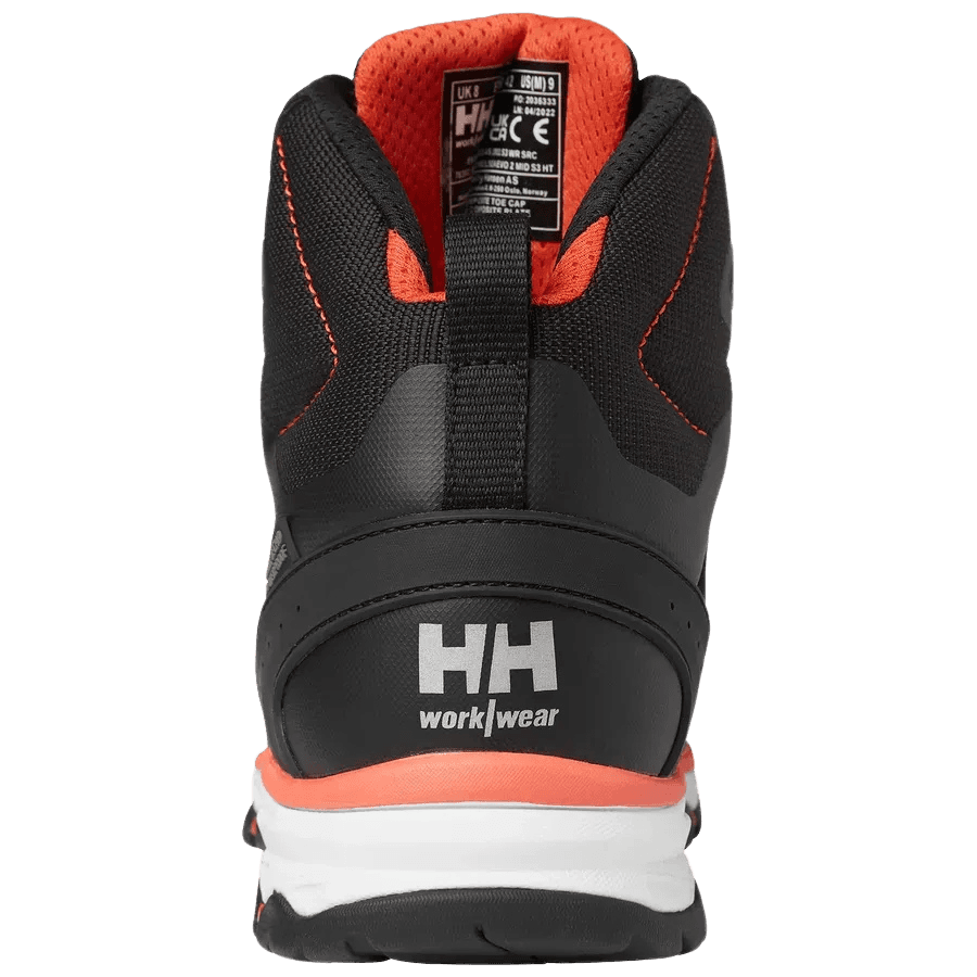 Rear view of Helly Hansen Chelsea Evolution 2.0 Mid S3 HT