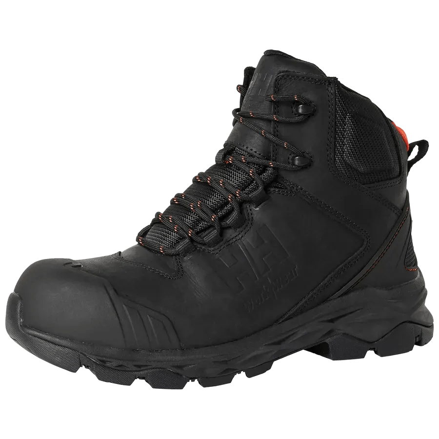 Left front view of Helly Hansen Oxford mid work shoe