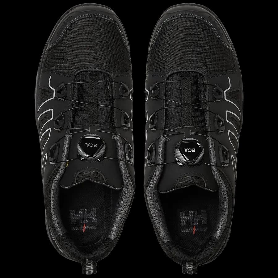 Top view of a pair of Helly Hansen Manchester low BOA work shoes