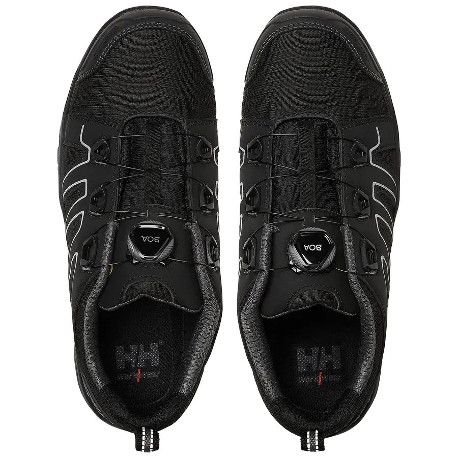 Top view of a pair of Helly Hansen Manchester low BOA work shoes
