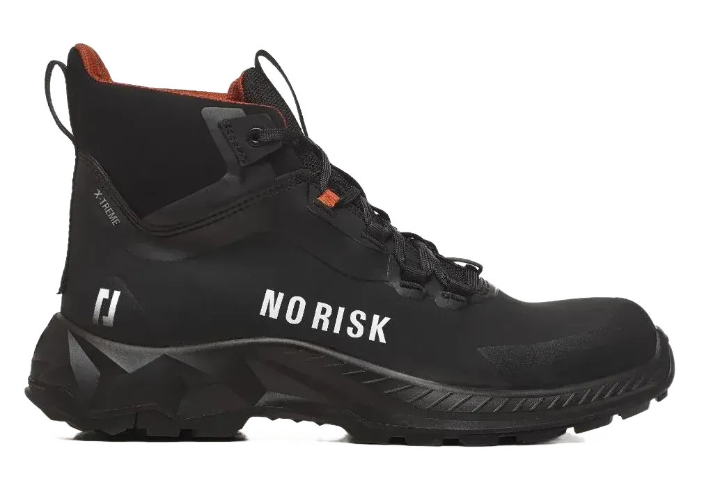 Rechte Seitenansicht No Risk X-treme Black Sicherheitsschuh