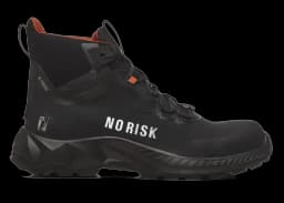 Right side view of No Risk X-treme Black safety shoe