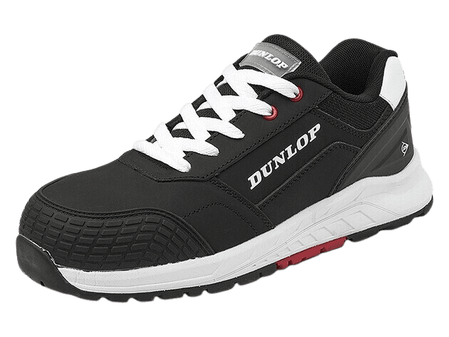 Prawy widok z przodu niskiego obuwia ochronnego Dunlop Storm S3