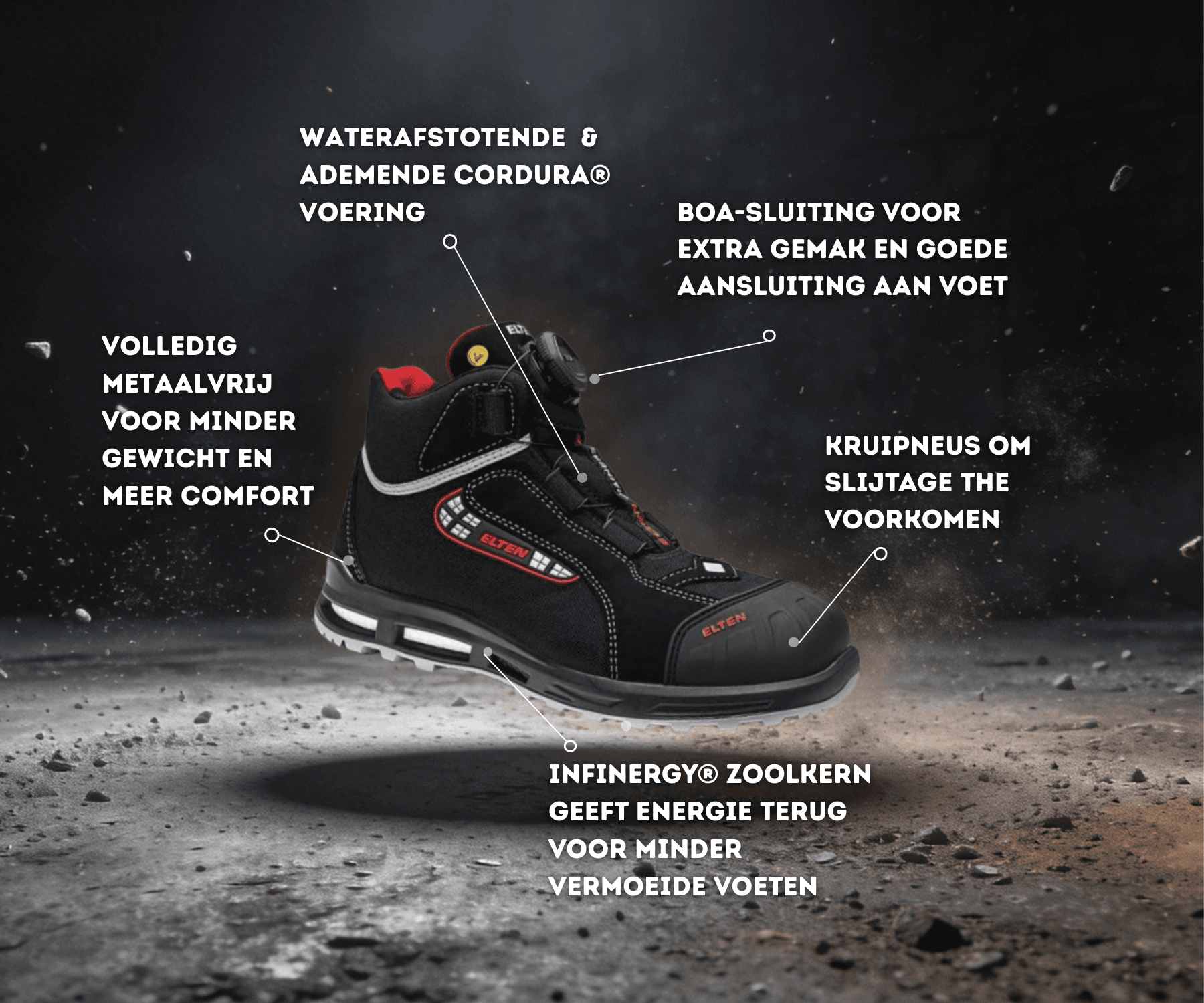 Specification sheet of Elten Sander XXT Pro BOA