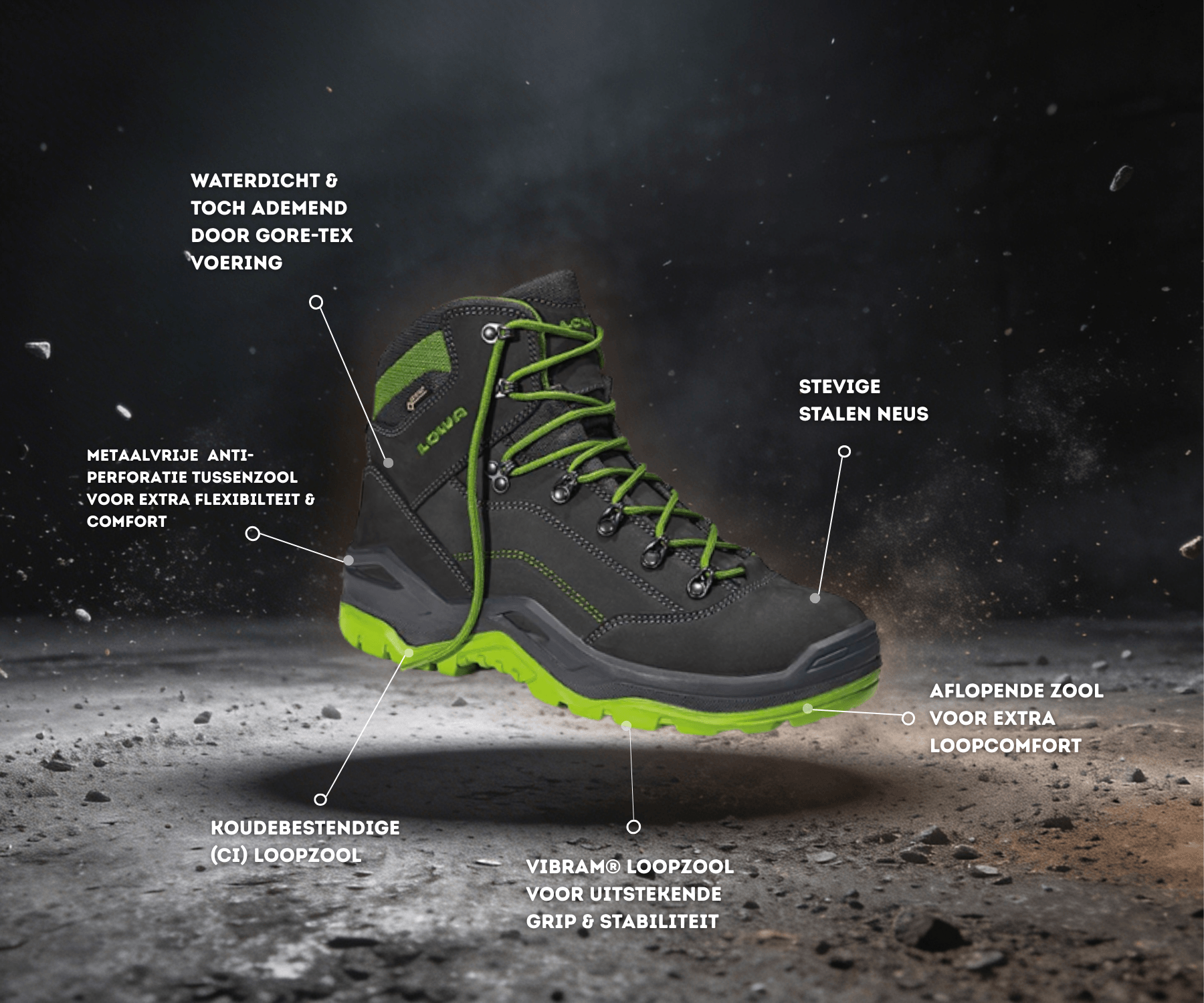 Specyfikacje Lowa Renegade Work Green
