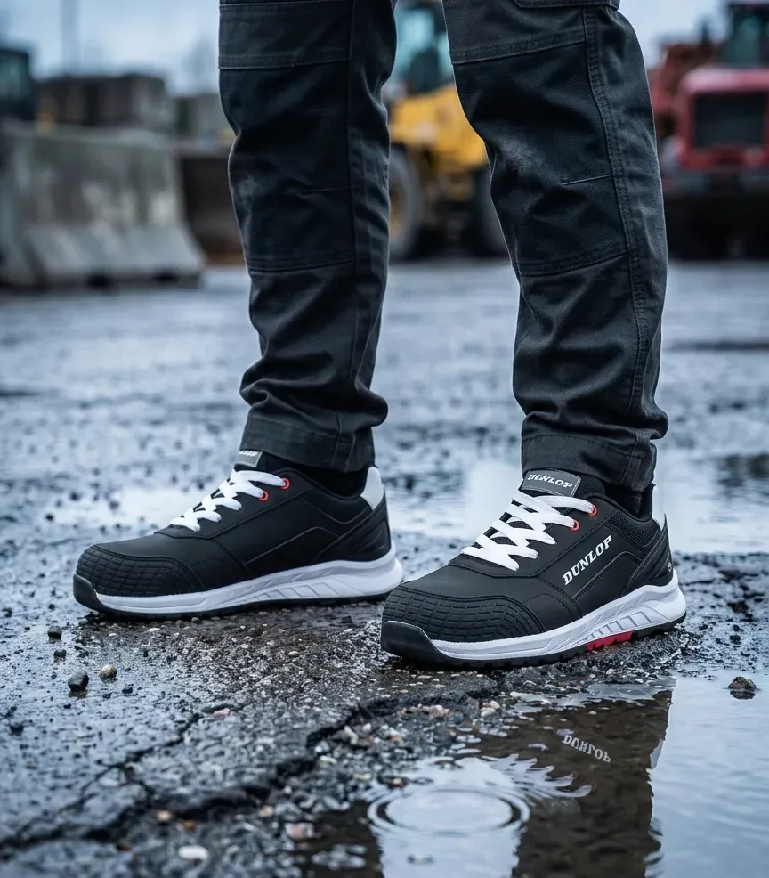 Obraz atmosferyczny Dunlop Storm na mokrym placu budowy