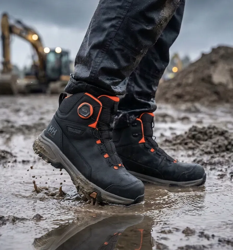 Sfeerafbeelding Helly Hansen Manchester LTR Mid op natte bouwplaats