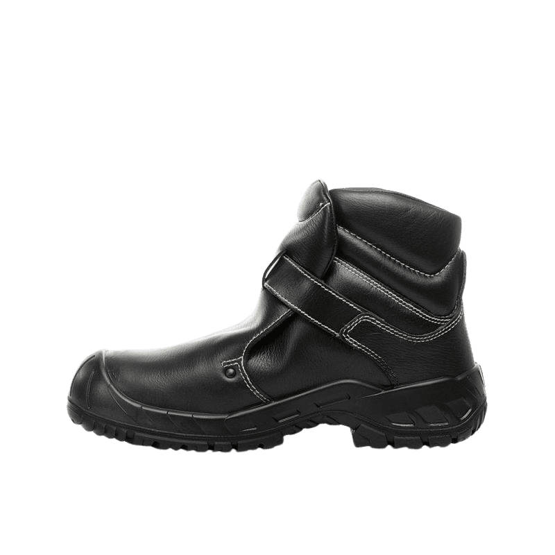 Left view of the ELTEN safety shoe mid-high CARL S3 HI