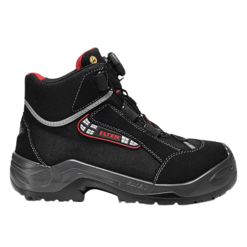 Right view of ELTEN safety shoe mid-high SANDER BOA® ESD S3S