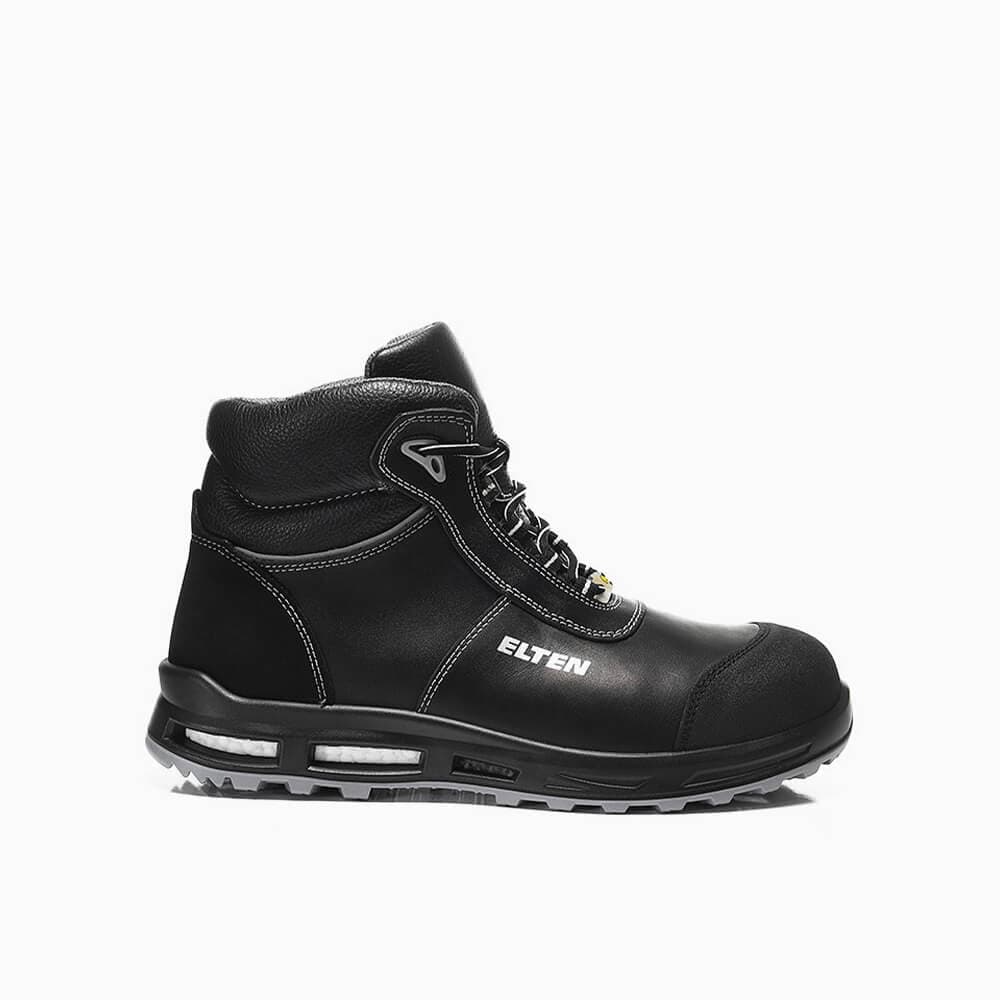 Right side view of ELTEN safety shoe mid-high REACTION XXT Mid ESD S3S
