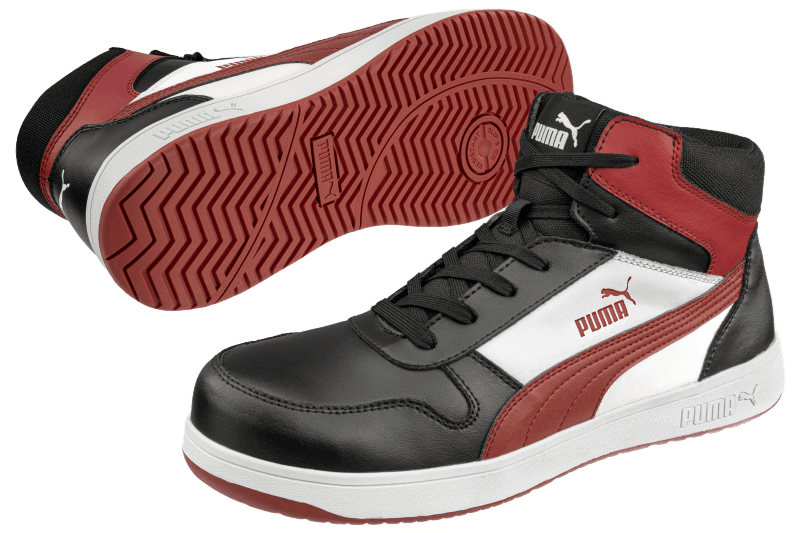 Puma Frontcourt Black/White/Red 630050 S3L - obrazek 4