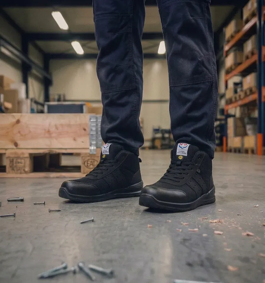 Atmospheric image Quick Sprint Dark High on a wet construction site