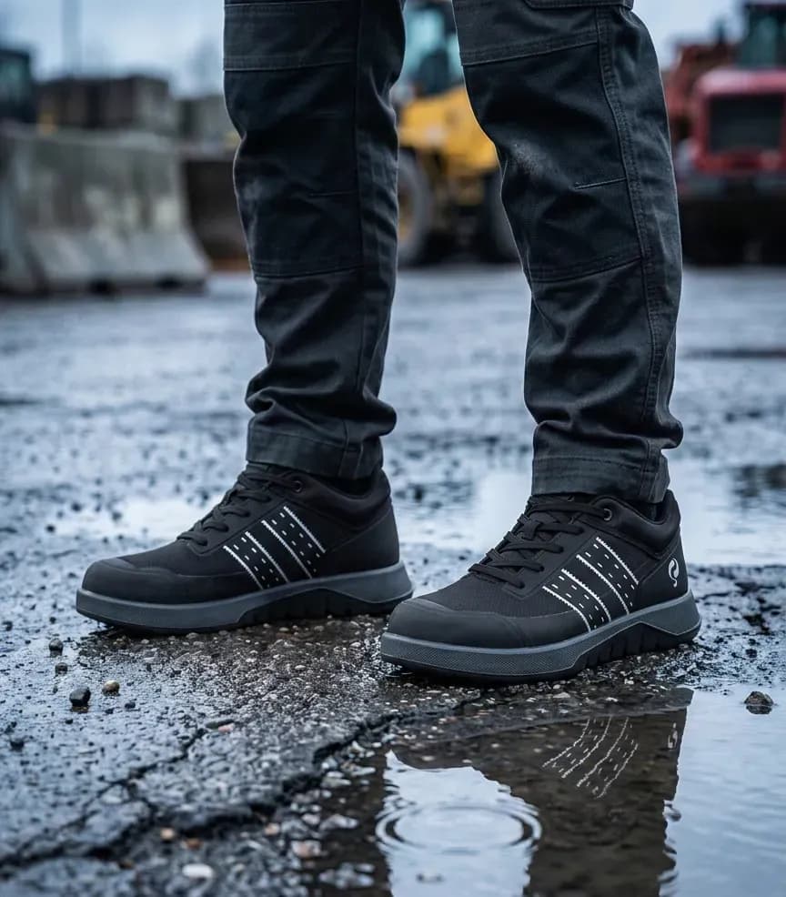 Atmospheric image of Quick Urban Low on a wet construction site