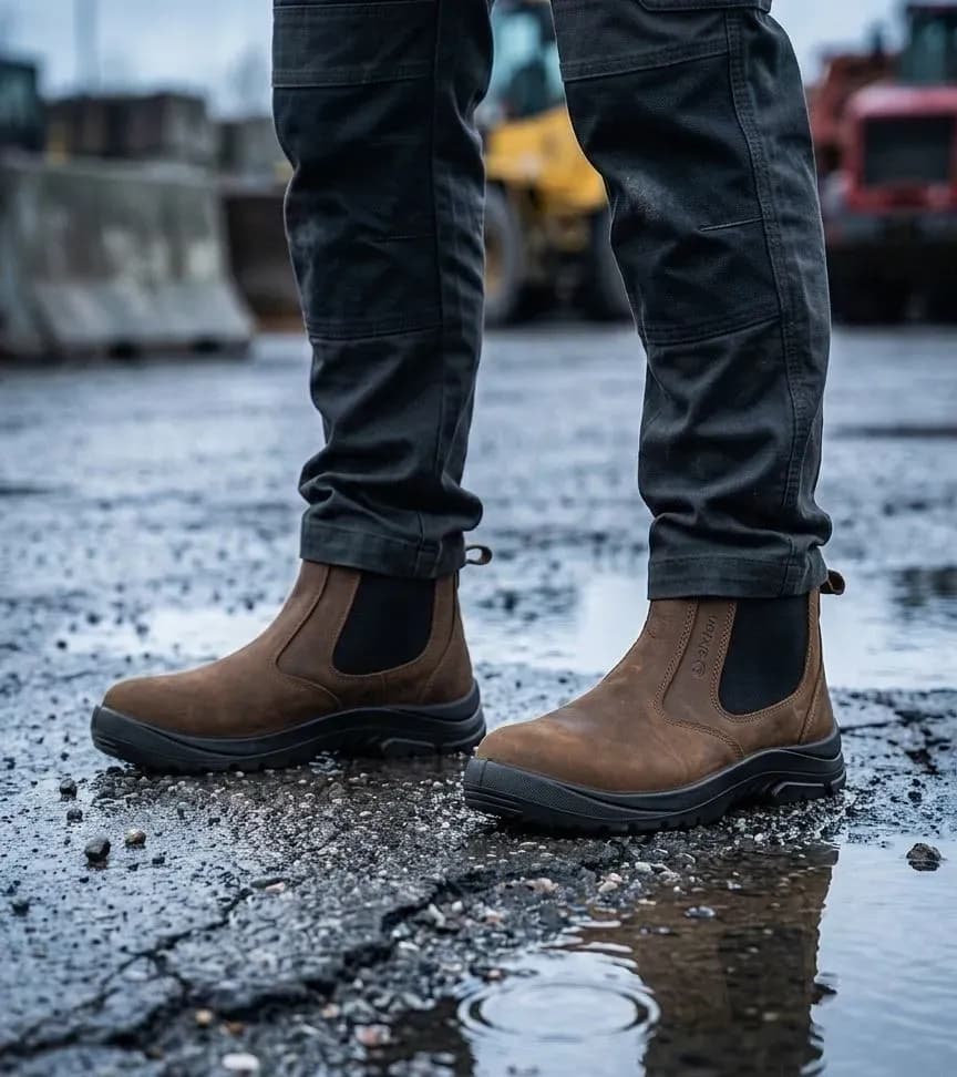 Sfeerafbeelding Sixton 10349-01 Dealer Hoog op natte bouwplaats