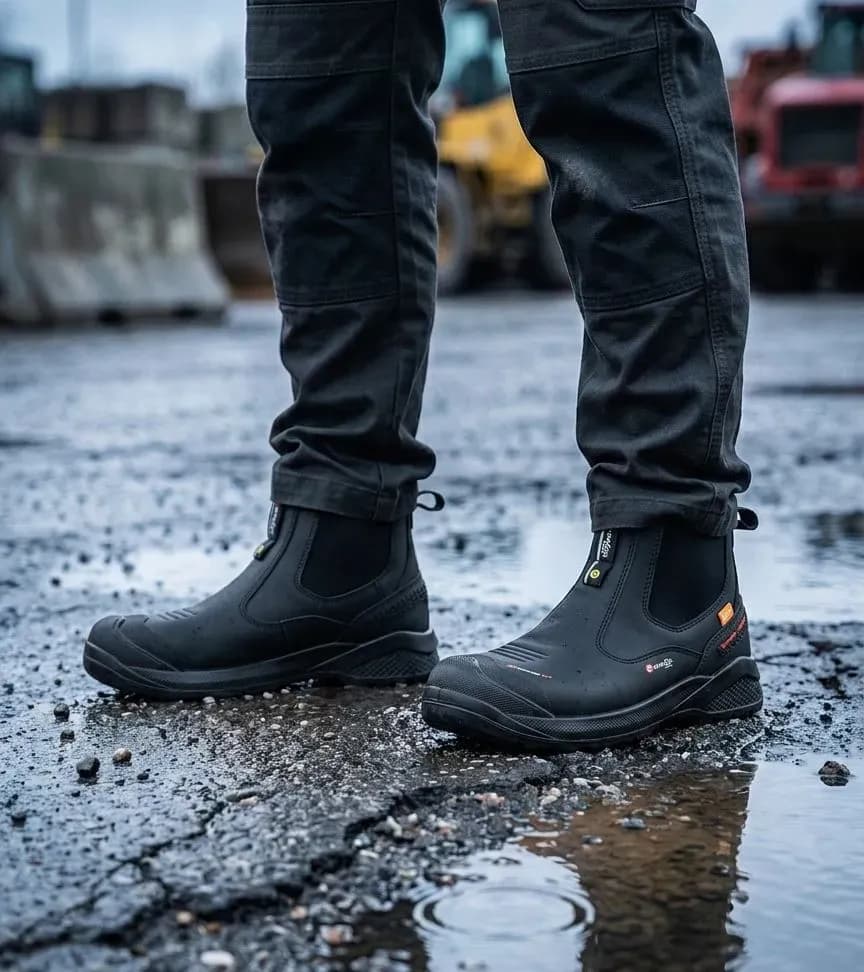 Sfeerafbeelding Sixton Forte op natte bouwplaats